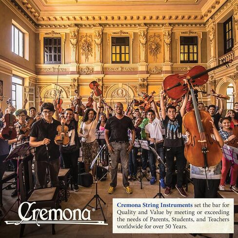 Cremona SV-500 3/4 Artist Violin Bundle – Setup and Ready to Play with Lightweight Case and Accessories Included – Select Solid Tonewoods and Ebony Fittings for Exceptional Tone and Playability in Kuwait