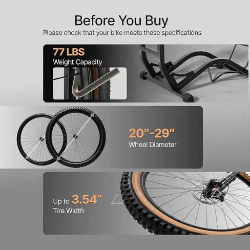 حامل أرضية للدراجة قائم بذاته من PEGZONE، رف تخزين دراجات أفقي عمودي، حامل دراجة قائم بذاته للخدمة الشاقة بوزن 77 رطلاً للمرآب المنزلي، تخزين داخلي للدراجات موفر للمساحة، تركيب ذكي في اتجاهين in Kuwait