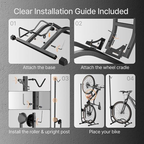 حامل أرضية للدراجة قائم بذاته من PEGZONE، رف تخزين دراجات أفقي عمودي، حامل دراجة قائم بذاته للخدمة الشاقة بوزن 77 رطلاً للمرآب المنزلي، تخزين داخلي للدراجات موفر للمساحة، تركيب ذكي في اتجاهين in Kuwait