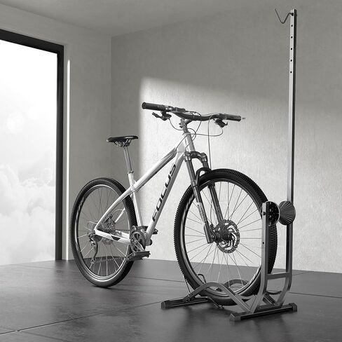 حامل أرضية للدراجة قائم بذاته من PEGZONE، رف تخزين دراجات أفقي عمودي، حامل دراجة قائم بذاته للخدمة الشاقة بوزن 77 رطلاً للمرآب المنزلي، تخزين داخلي للدراجات موفر للمساحة، تركيب ذكي في اتجاهين in Kuwait