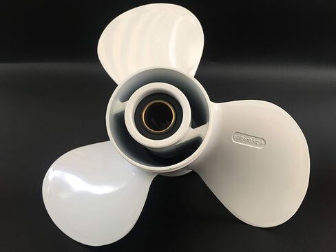 Boat Motor Engine Aluminum Propeller 9 7/8x10 1/2-F for Yamaha Parsun Hidea Powertec 20HP 25HP 30HP Outboard Motors 664-45945-00-EL 664-45945-00-00 F25-04080000 9 7/8 x 10 1/2 F in Saudi Arabia