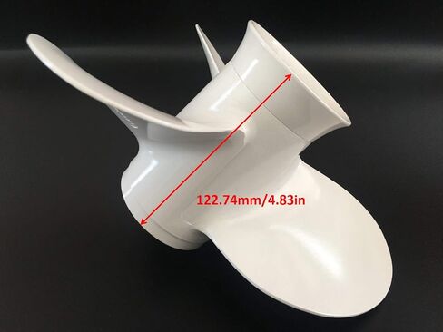 Boat Motor Engine Aluminum Propeller 9 7/8x10 1/2-F for Yamaha Parsun Hidea Powertec 20HP 25HP 30HP Outboard Motors 664-45945-00-EL 664-45945-00-00 F25-04080000 9 7/8 x 10 1/2 F in Saudi Arabia