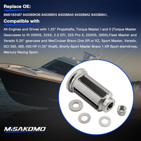 Boats Propeller Hub Kit Assembly Compatible with Mercury Marine Racing Heavy Duty 1.25 Propshafts Replace# 8M0183487 840389K06 840389K5 840389A5 840389A2 840389A1 in Saudi Arabia