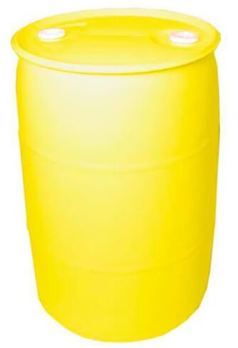 Yellow 55 Gallon Drum Closed Head Transport Drum HDPE Unlined 870lb Load Capacity in Kuwait