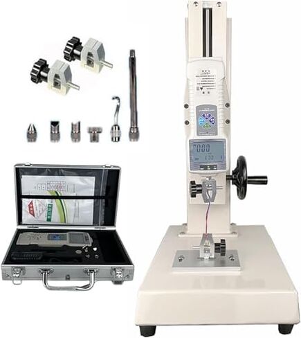 Digital Tensile Testing Machine 10-1000N, Hand Crank Vertical Bench with 5 Probes, 300mm Stroke, Ideal for Textiles, Sports Equipment, and Fishing Gear (200N-20KG) in Saudi Arabia
