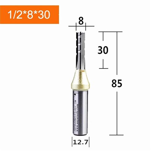 Arden 3 مزامير TCT لقمة توجيه مستقيمة 3 شفرات قطع CNC قاطعة الطحن قاطع كربيد للخشب MDF متعدد الطبقات لوح جسيمات (4 مم) in Saudi Arabia