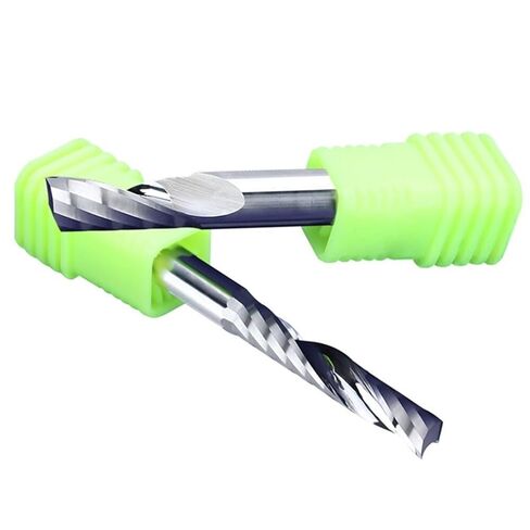 3A Single Flute Spiral End Mill Tungsten Carbide Milling Cutter CNC Bits 4mm 6mm Shank PVC Acrylic Wood Cutting Engraving(6x25x50) in Saudi Arabia