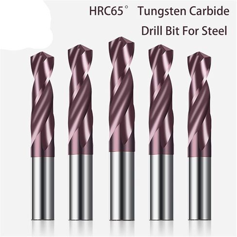 Vsharp HRC65° Solid Carbide Twist Drill Bit Tungsten Steel Alloy Drill Bit with Nano Coating for Cast Iron Alloy Stainless Steel(1.2mm,1PCS) in Saudi Arabia