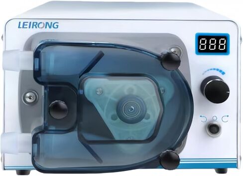 Complete Peristaltic Pump System ZP4000 Compact High-Flow Laboratory Peristaltic Pump with Digital Display Suitable for Filling Industrial Viscous Liquids (35# Silicone Tube, with Foot Pedal) in Saudi Arabia