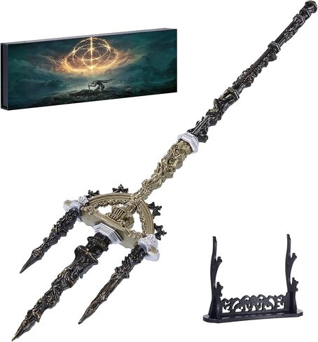 Elden Rings Mohgwyn's Spear المقدسة، 11.8 بوصة نموذج مصغر للحرف المعدنية على نطاق متساوٍ، أفضل اختيار لمحبي المجموعة، زينة رائعة لمكتب الكمبيوتر، هدية جيدة له/لها in Saudi Arabia