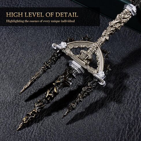 Elden Rings Mohgwyn's Spear المقدسة، 11.8 بوصة نموذج مصغر للحرف المعدنية على نطاق متساوٍ، أفضل اختيار لمحبي المجموعة، زينة رائعة لمكتب الكمبيوتر، هدية جيدة له/لها in Saudi Arabia