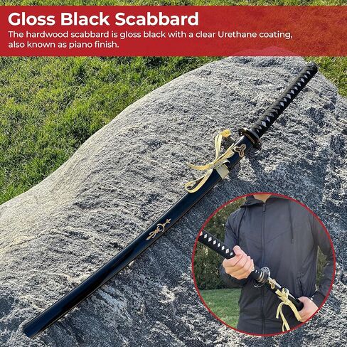 MedievalDepot Musashi Kill Bill Katana Replica 40" - Hand-Forged 1060 Carbon Steel Blade with Display Stand in Kuwait