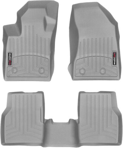 WeatherTech Custom Fit FloorLiners for Jeep Compass - 1st & 2nd Row (441205-1-2), Black in Saudi Arabia