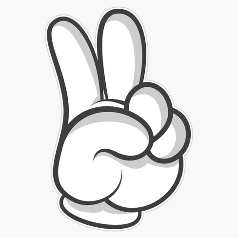 Good Gloves Â€¢ Peace Vinyl Sticker Decal Waterproof 6 mil 5" in Saudi Arabia