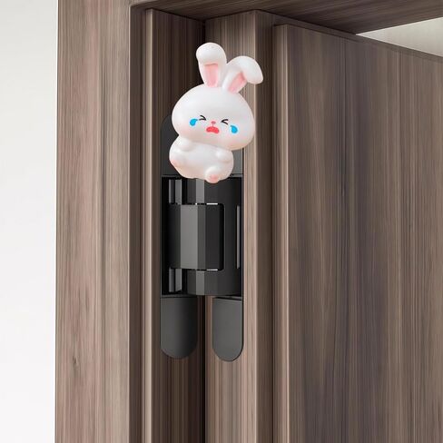 Cute Mini Creative Emotional Bunny, Crying Bunny Hinge Heads Decorative Topper Set 6PCS, Home Decoration,Magnetic Hinge Head Toppers Door Hinge in Saudi Arabia