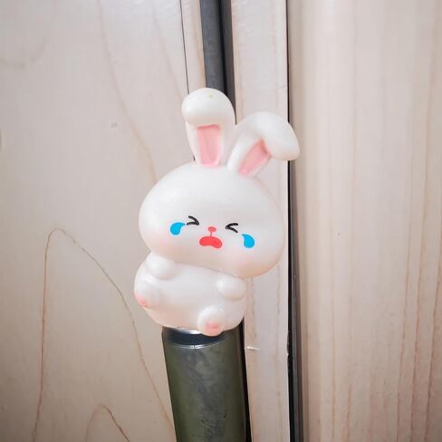 Cute Mini Creative Emotional Bunny, Crying Bunny Hinge Heads Decorative Topper Set 6PCS, Home Decoration,Magnetic Hinge Head Toppers Door Hinge in Saudi Arabia