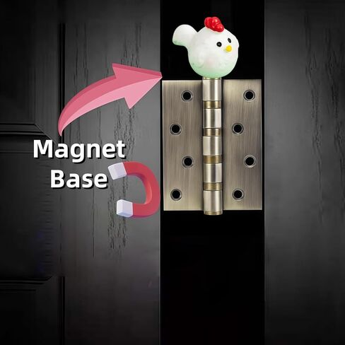 Cute Mini Creative White Rooster Hinge Heads Decorative Topper Set 6PCS, Home Decoration,Magnetic Hinge Head Toppers Door Hinge in Saudi Arabia