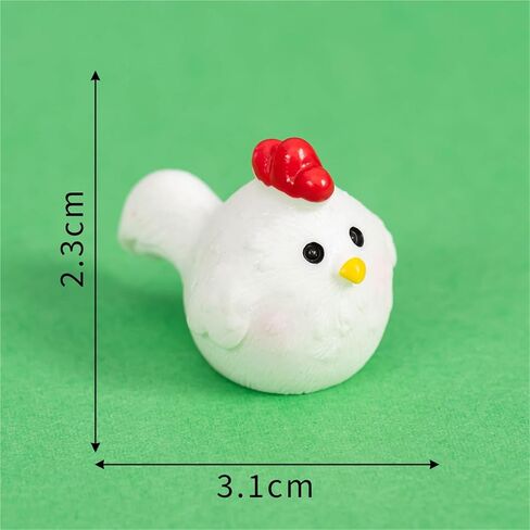 Cute Mini Creative White Rooster Hinge Heads Decorative Topper Set 6PCS, Home Decoration,Magnetic Hinge Head Toppers Door Hinge in Saudi Arabia