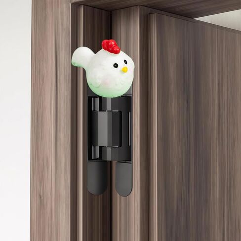 Cute Mini Creative White Rooster Hinge Heads Decorative Topper Set 6PCS, Home Decoration,Magnetic Hinge Head Toppers Door Hinge in Saudi Arabia