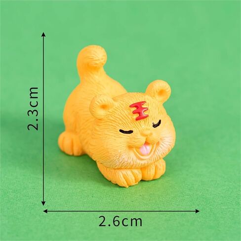 Cute Mini Creative The Yellow Little Tiger Hinge Heads Decorative Topper Set 6PCS, Home Decoration,Magnetic Hinge Head Toppers Door Hinge in Saudi Arabia