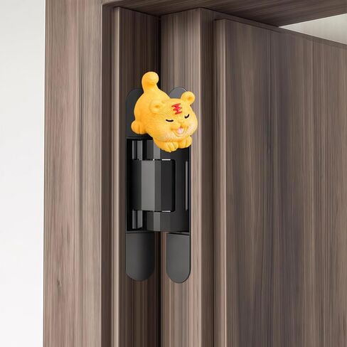 Cute Mini Creative The Yellow Little Tiger Hinge Heads Decorative Topper Set 6PCS, Home Decoration,Magnetic Hinge Head Toppers Door Hinge in Saudi Arabia