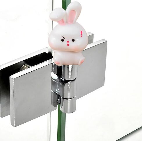 Cute Mini Creative Emotional Bunny, Surprised Bunny Hinge Heads Decorative Topper Set 6PCS, Home Decoration,Magnetic Hinge Head Toppers Door Hinge in Saudi Arabia