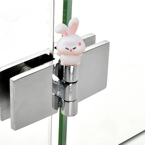 Cute Mini Creative Emotional Bunny, Angry Bunny Hinge Heads Decorative Topper Set 6PCS, Home Decoration,Magnetic Hinge Head Toppers Door Hinge in Saudi Arabia