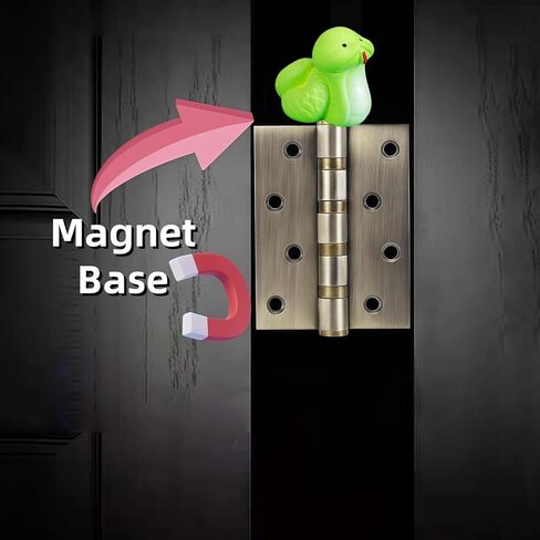 Cute Mini Creative The Green Little Snake Hinge Heads Decorative Topper Set 6PCS, Home Decoration,Magnetic Hinge Head Toppers Door Hinge in Saudi Arabia