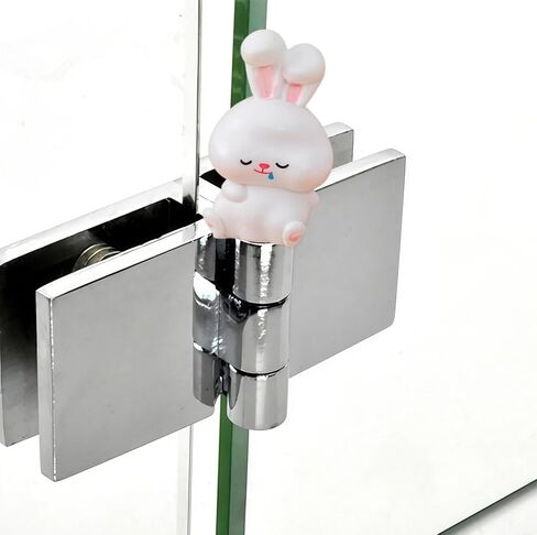 Cute Mini Creative Emotional Bunny, Sleepy Bunny Hinge Heads Decorative Topper Set 6PCS, Home Decoration,Magnetic Hinge Head Toppers Door Hinge in Saudi Arabia