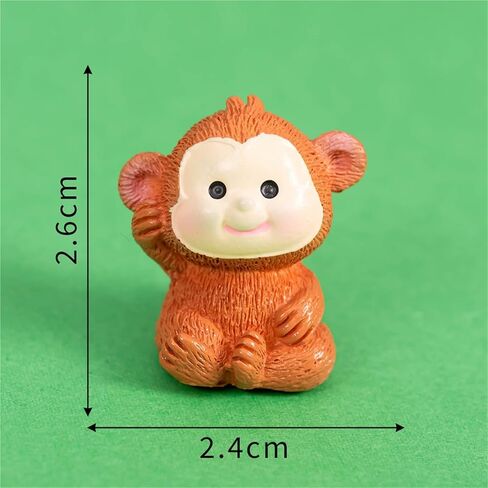 Cute Mini Creative Brown Little Monkey Hinge Heads Decorative Topper Set 6PCS, Home Decoration,Magnetic Hinge Head Toppers Door Hinge in Saudi Arabia