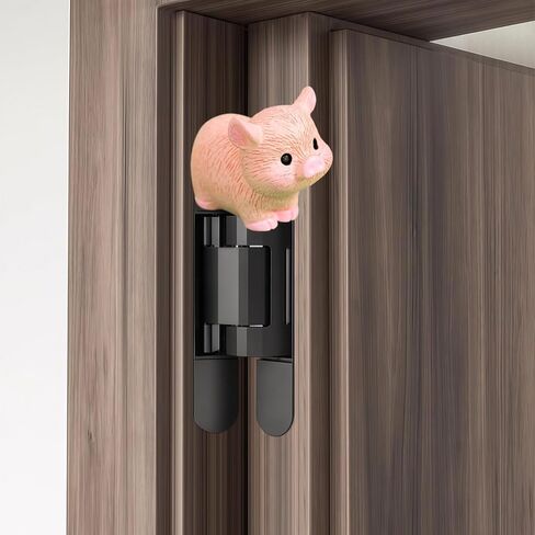 Cute Mini Creative Pink Pig Hinge Heads Decorative Topper Set 6PCS, Home Decoration,Magnetic Hinge Head Toppers Door Hinge in Saudi Arabia