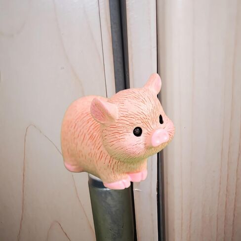 Cute Mini Creative Pink Pig Hinge Heads Decorative Topper Set 6PCS, Home Decoration,Magnetic Hinge Head Toppers Door Hinge in Saudi Arabia
