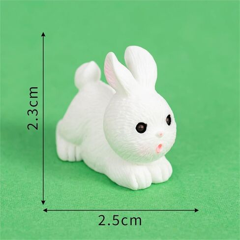 Cute Mini Creative Little White Rabbit Hinge Heads Decorative Topper Set 6PCS, Home Decoration,Magnetic Hinge Head Toppers Door Hinge in Saudi Arabia