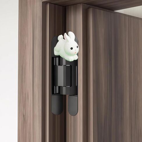 Cute Mini Creative Little White Rabbit Hinge Heads Decorative Topper Set 6PCS, Home Decoration,Magnetic Hinge Head Toppers Door Hinge in Saudi Arabia