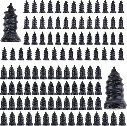 Screw in Tire Plugs, 70 Pcs Tire Repair Screws, Tire Repair Rubber Nail Kit, Tire Screw Plug Repair Kit, Self Screw in Tire Repair Plugs for Car, Motorcycle, Truck, Tractor Tire Puncture Repair in Saudi Arabia
