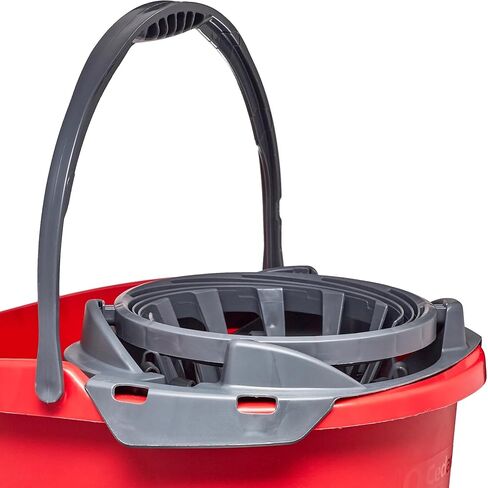 Commercial 2.5 Gallon Mop Bucket with Wringer, Red, Professional Cleaning System in Saudi Arabia