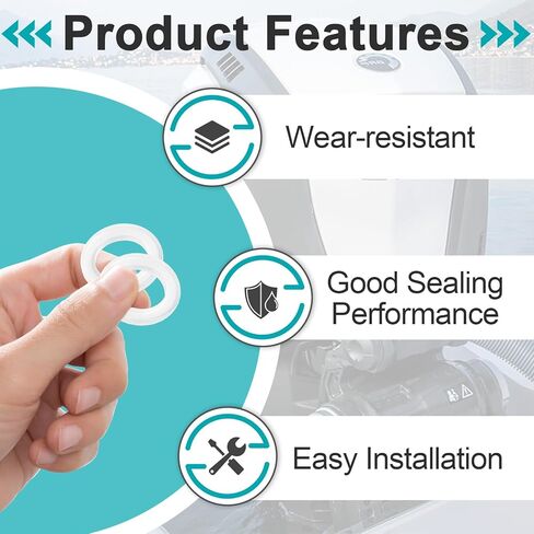 50 Pcs 311598 Fill and Drain Screw Washer Compatible with OMC Johnson Evinrude Fit for Sierra 18-4248, 18-4248-9, 18-42481-9, Engines Gearcase Oil Drain Gaskets Screw Replacement 311598 3852105 77517 in Saudi Arabia