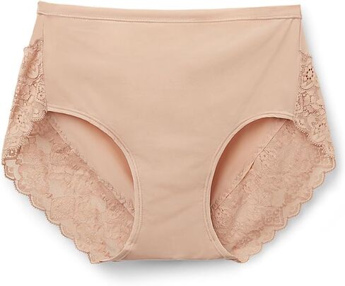 Woman's Microfiber and Lace High Rise Panties in Kuwait