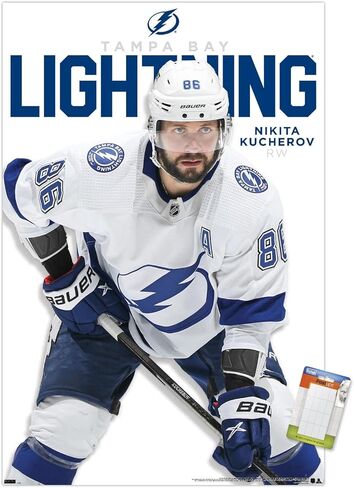 ملصق حائط من Trends International NHL Tampa Bay Lightning - سلسلة Nikita Kucherov المميزة 23 in Saudi Arabia
