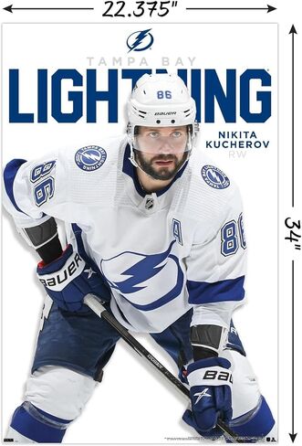 ملصق حائط من Trends International NHL Tampa Bay Lightning - سلسلة Nikita Kucherov المميزة 23 in Saudi Arabia