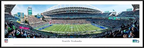 Seattle Seahawks Throwback - 50 yd - Unframed 40 x 13.5 Poster by Blakeway Panoramas in Saudi Arabia