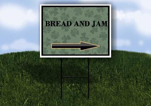 الخبز والمربى، عيد القديس باتريك، البرسيم الأيرلندي الداكن، سهام على شكل حرف A، جانب واحد، مقاس 23 × 23 بوصة. in Kuwait