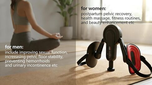 4th Generation Pelvic Floor Muscle Trainer, Adjustable 10-100lb Resistance Inner Thigh Exerciser, Kegel Trainer，Postpartum Rehabilitation and Fitness，Muscle Exercise，Health Massage，Home Gym in Saudi Arabia