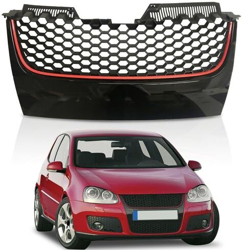شبكة رياضية سوداء بدون شارة من PartsFlow لـ 2010 2011 2012 2013 2014 VW Volkswagen Mk6 Golf GTI Jetta Sportwagen in Kuwait