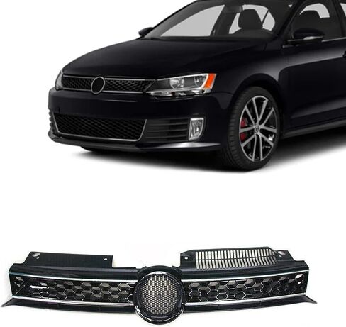 شبكة رياضية سوداء بدون شارة من PartsFlow لـ 2010 2011 2012 2013 2014 VW Volkswagen Mk6 Golf GTI Jetta Sportwagen in Kuwait