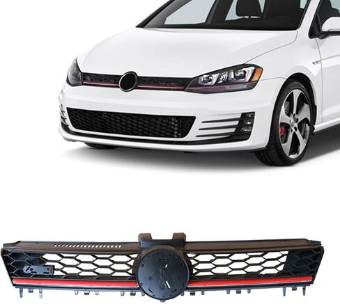 شبكة رياضية سوداء بدون شارة من PartsFlow لـ 2010 2011 2012 2013 2014 VW Volkswagen Mk6 Golf GTI Jetta Sportwagen in Kuwait