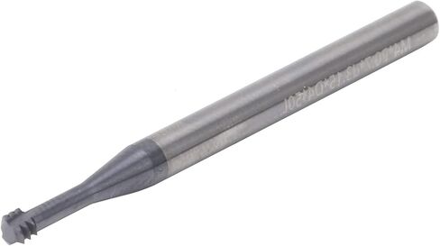 Thread Milling Cutter, 3 Tooth Metric 60°, Tungsten Steel CNC Hand Tool, M4x0.7xD4x50 Specification, for Cutting Aluminum, Copper, Cast Iron, and More, High Wear, Long in Kuwait