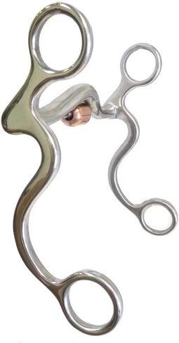 AJ Tack S Shank Low Port Roller Grazing Bit in Saudi Arabia