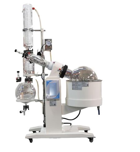 50L Rotary Evaporator with Double Condensers Double Receiving,Rotary Evaporator with Motor Lift lab Rotary Evaporator in Kuwait