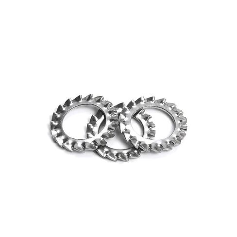 Washers,Flat Washer, Washers 10/50/200pcs Sliver Washer Stainless Steel Serrated Lock Gasket M3 M4 M5 M6 M8 M10 M20 External Toothed Rings Fastener(100pcs M5) in Kuwait